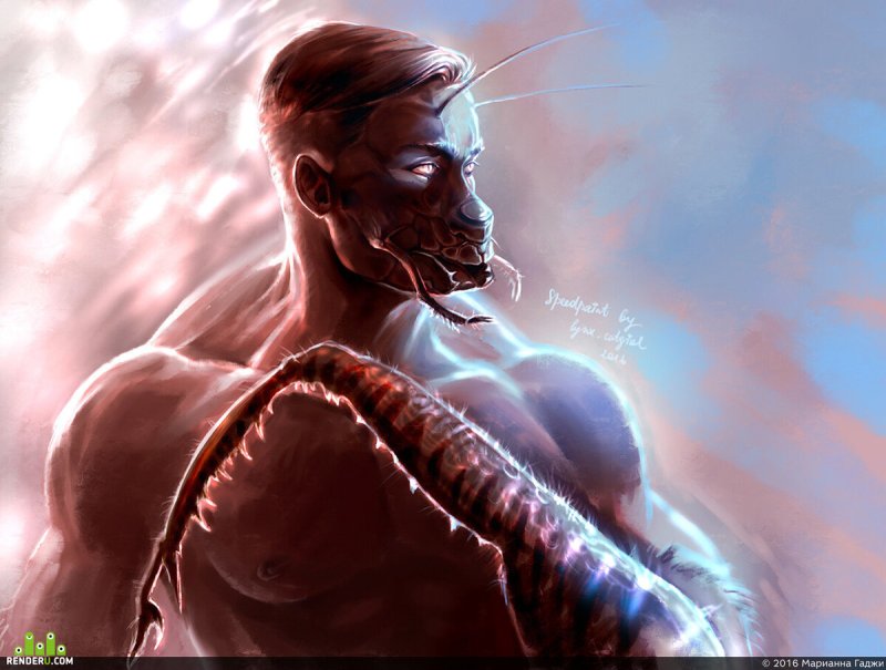 богомол мутант арт