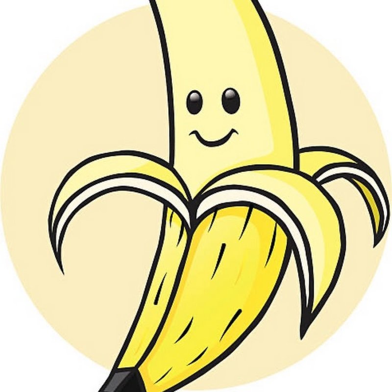 Банан рисунок для срисовки