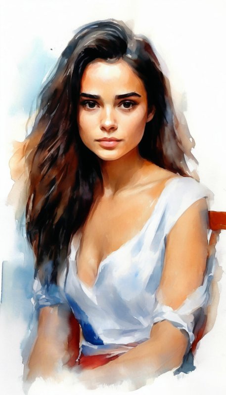 акварельные портреты