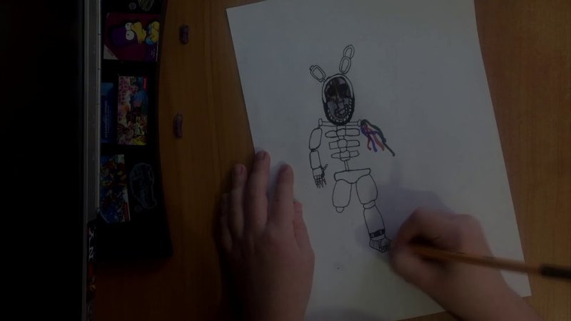 рисовать аниматроников бонни