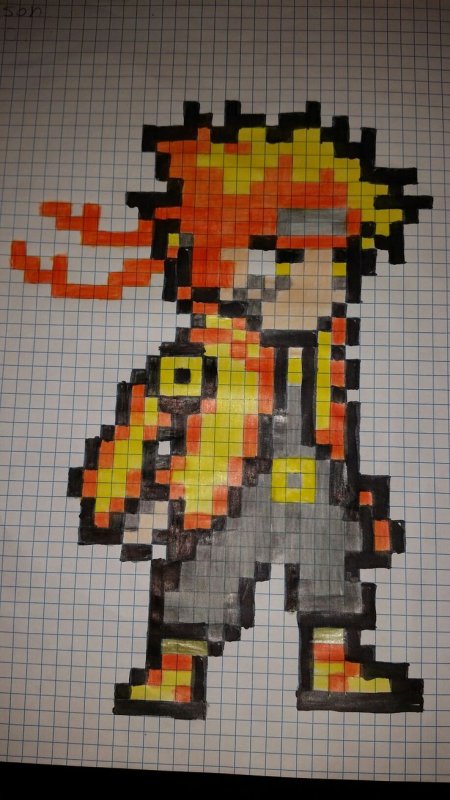 Pixel Art 32x32 Наруто
