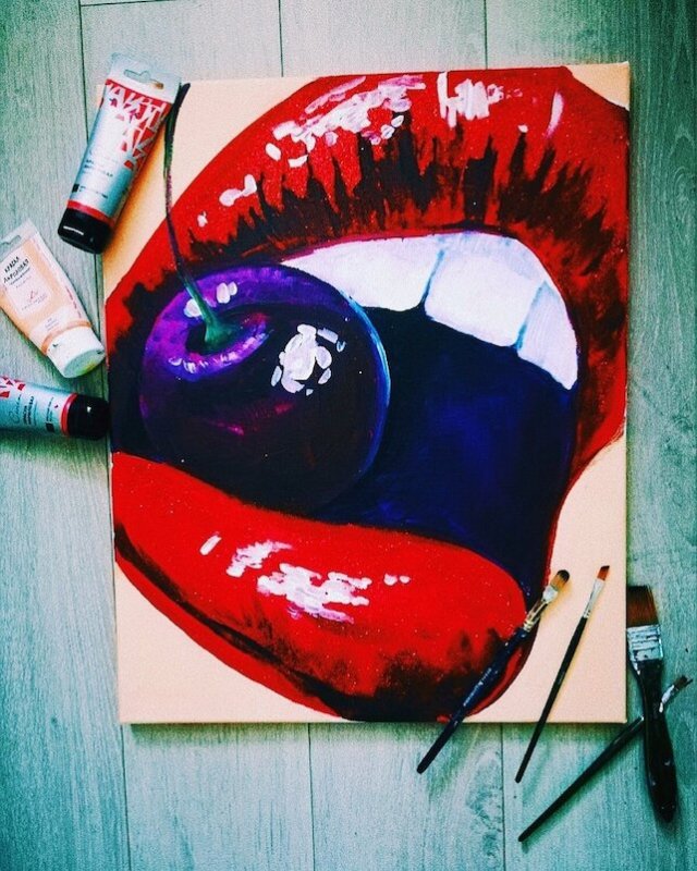 Рисунки красками