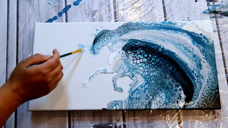 Техника рисования акриловыми красками