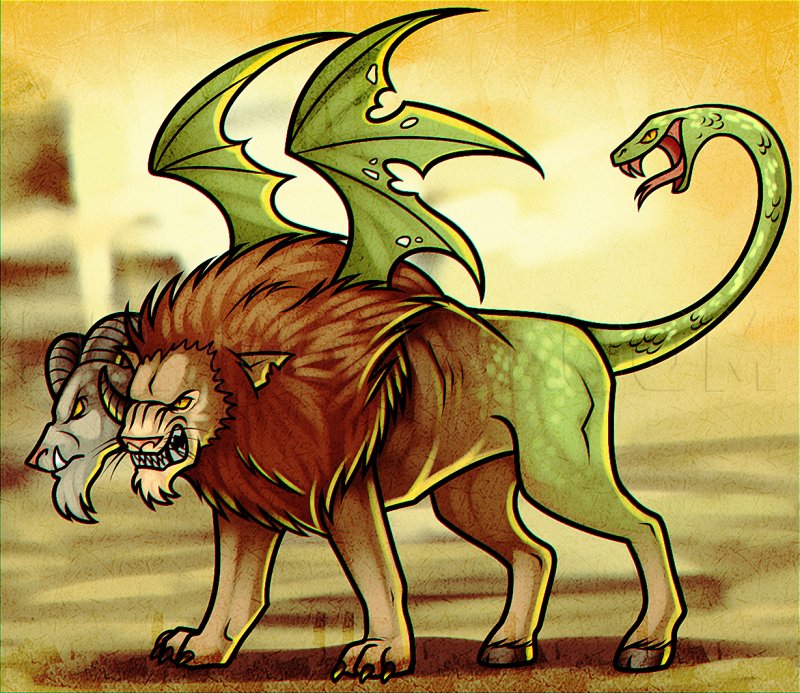 Химера нарисовать