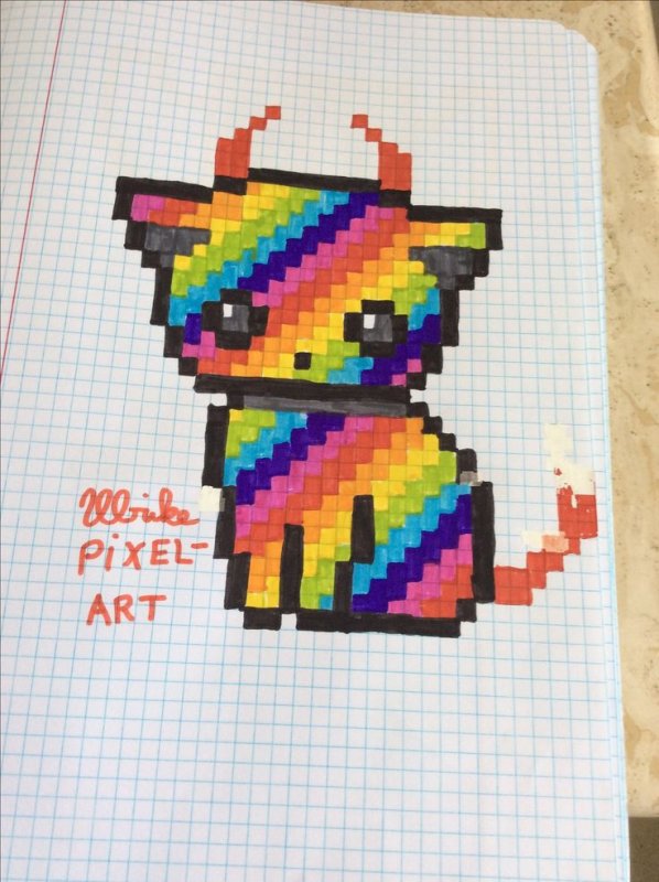 Мелкие рисунки по клеточкам