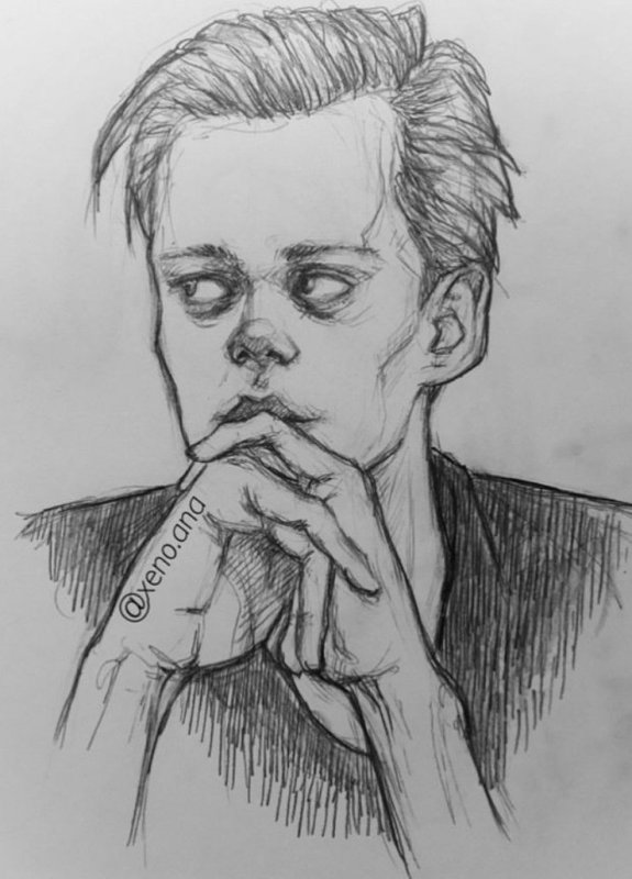 Билл Скарсгард рисунок