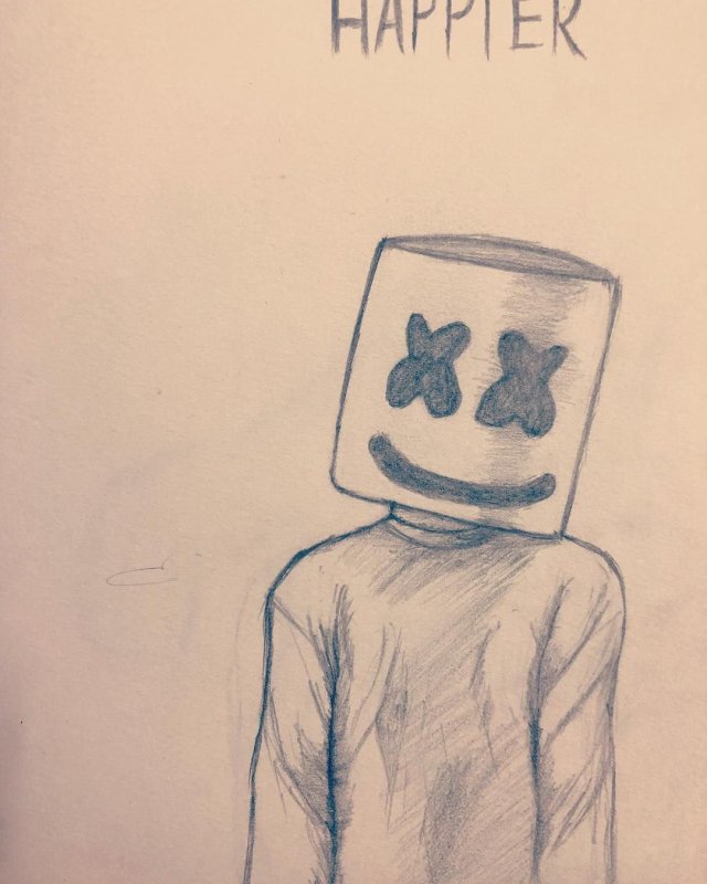 Рисунки легкие маршмеллоу
