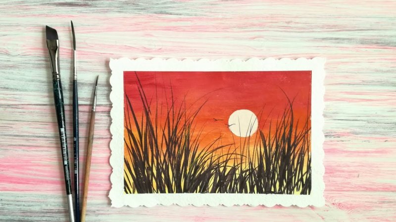 Рисунки гуашью для начинающих