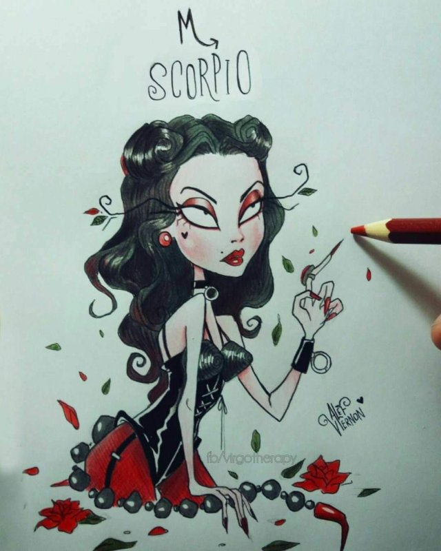 Tim Burton Art знаки зодиака