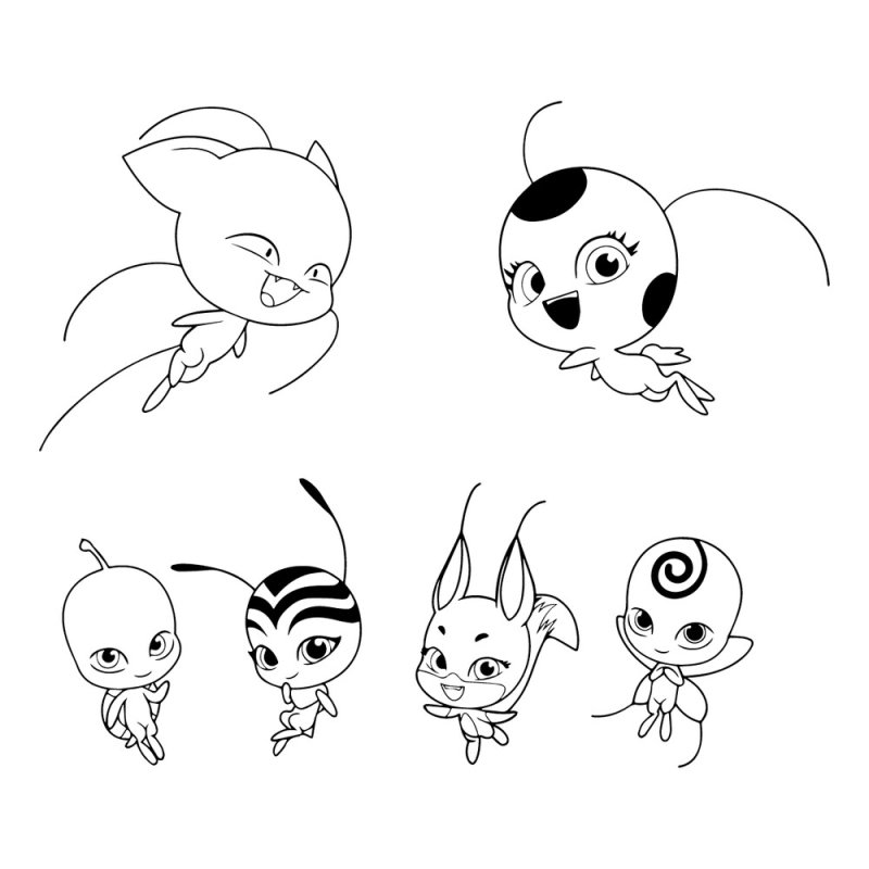 КВАМИ леди пчелы раскраска