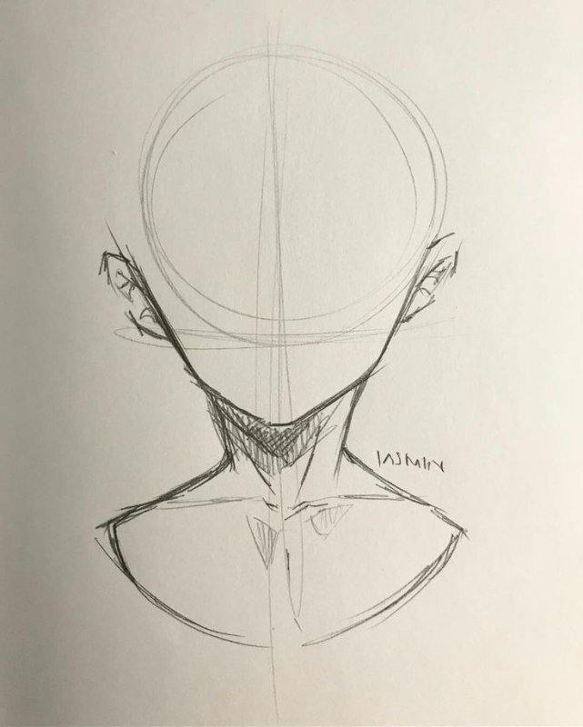 Скетч головы