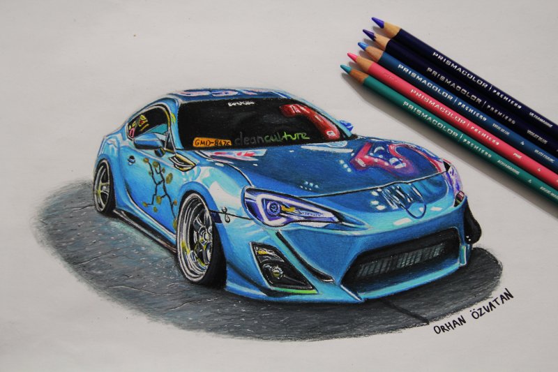Тойота gt 86 рисунок