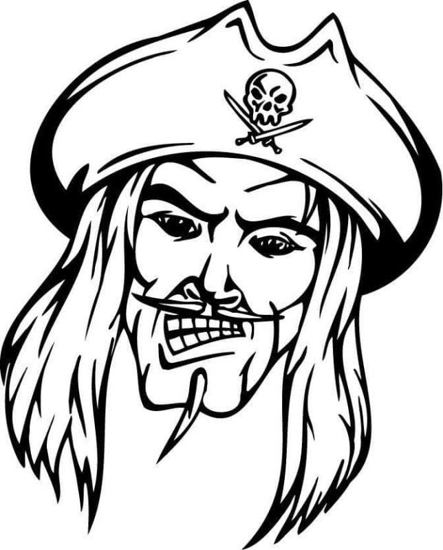 Пиратские раскраски