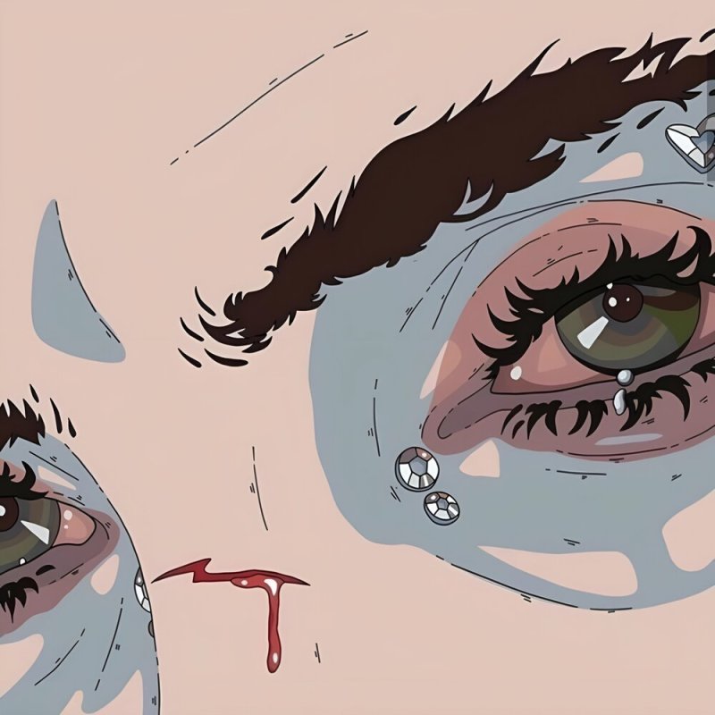 эстетичные глаза аниме