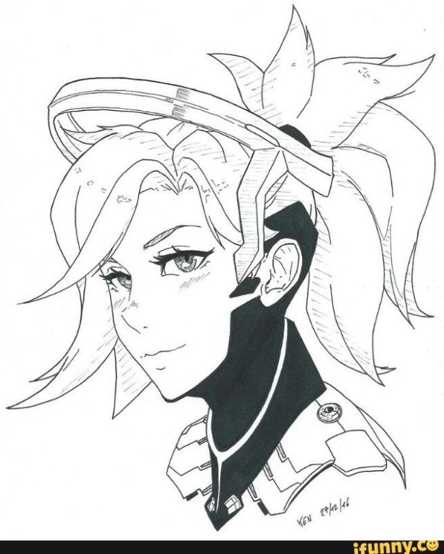 Mercy рисунок