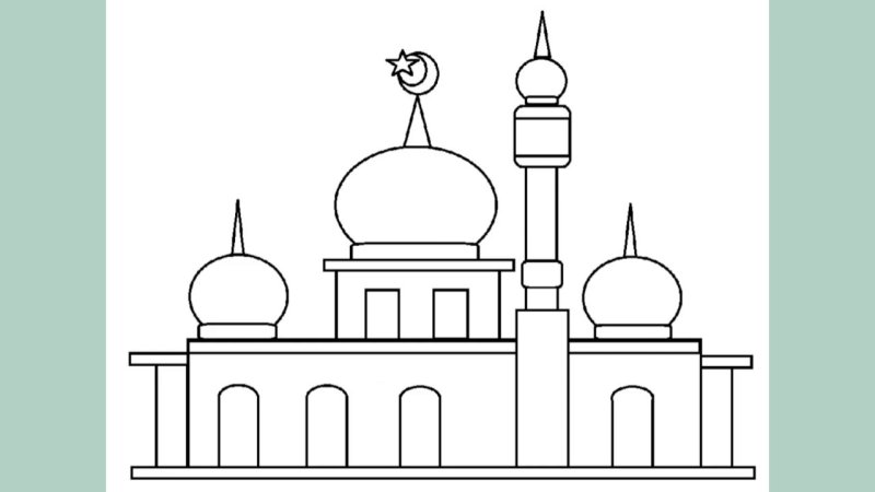 Мечеть рисунок