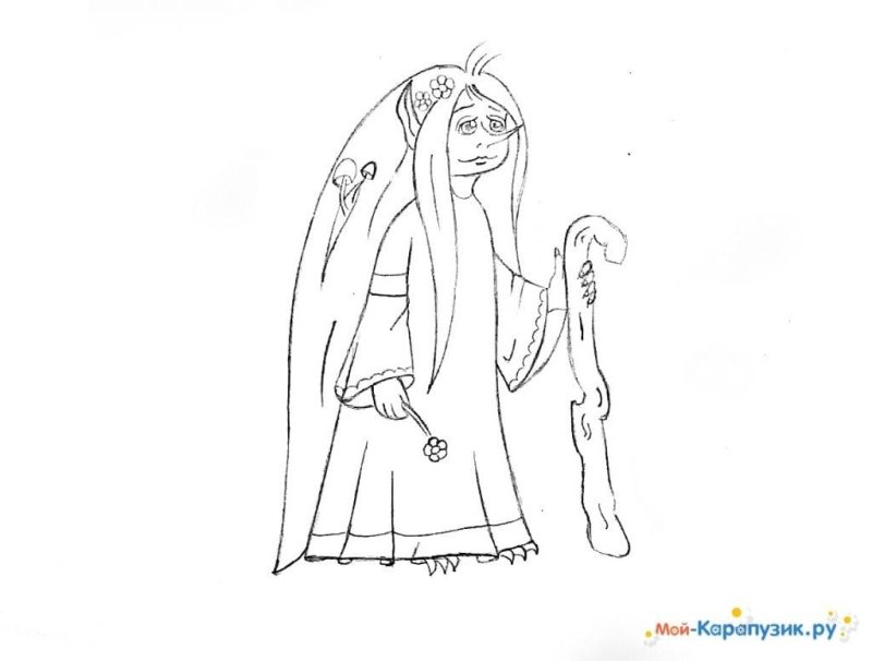 Рисунок Кикимора льдов