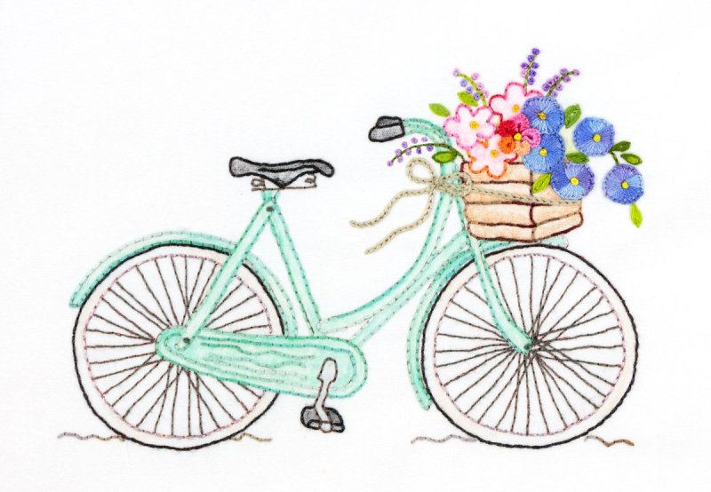 велосипед рисунки