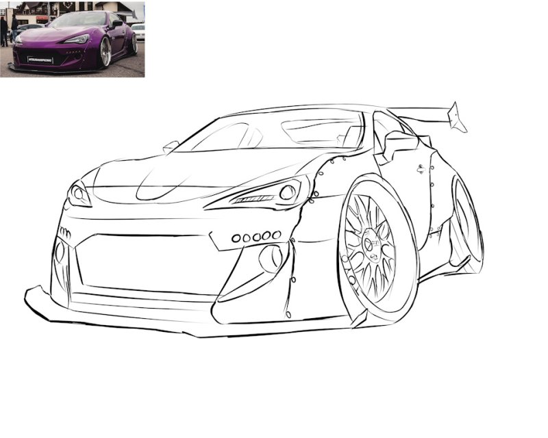 Supra a80 раскраска