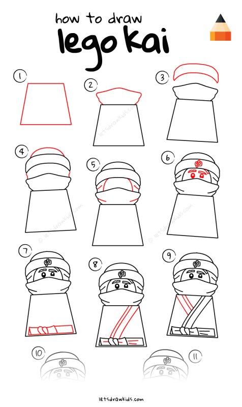 Рисунки лего Ниндзяго