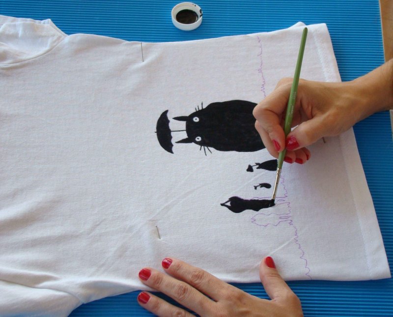 Рисование на футболках