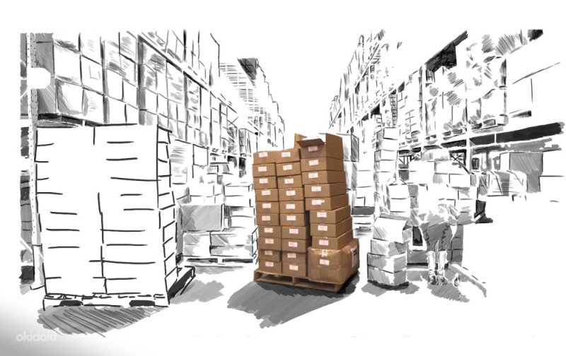 Склад иллюстрация