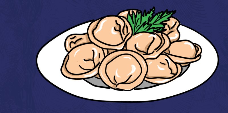 Пельмени рисунок
