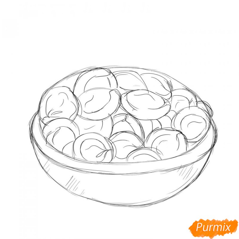 Пельмени для срисовки