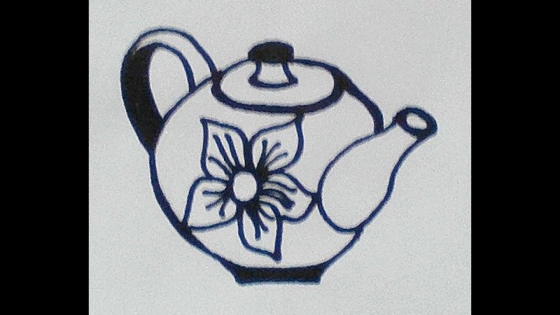 Чайник разрисованный