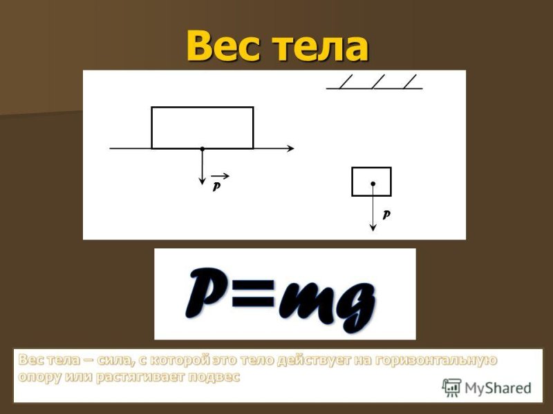 Вес тела рисунок