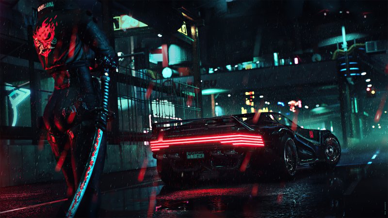 Samurai Cyberpunk 2077 обои
