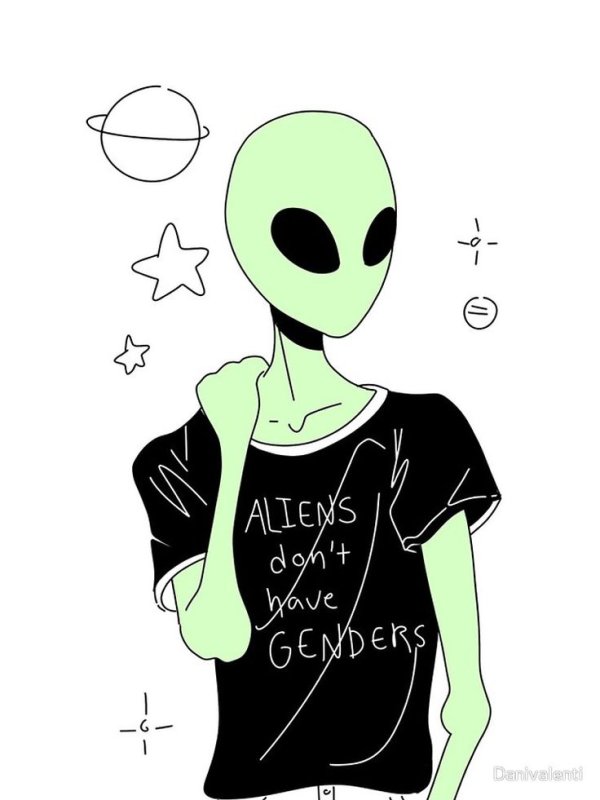 Инопланетянин рисунок
