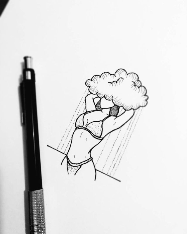 Рисунки для срисовки Эстетика