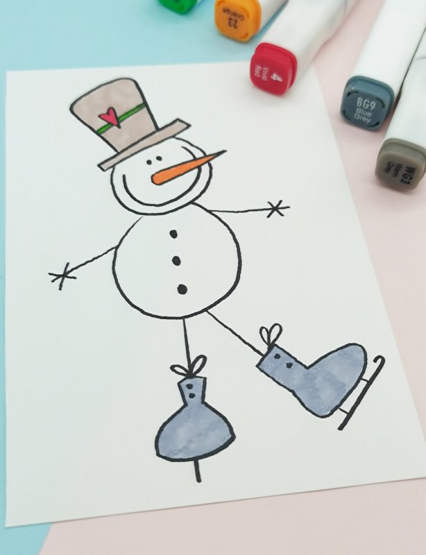 Рисунок за час до нового года