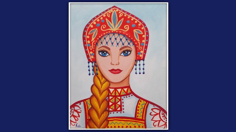 Портрет русской красавицы
