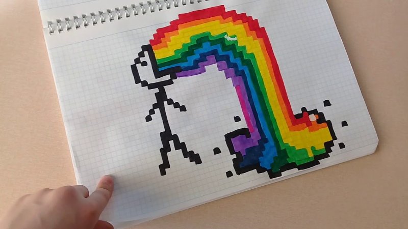 Рисование по клеточкам в блокноте