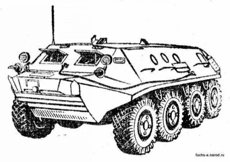 БТР 80 вид спереди