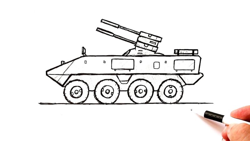 БТР раскраска