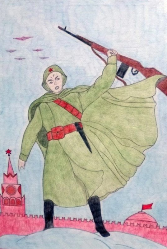 Рисунок на тему битва под Москвой