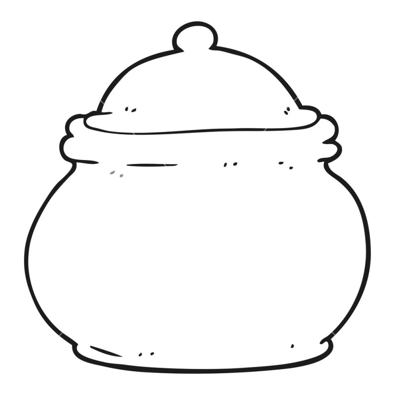 Раскраска посуда сахарница
