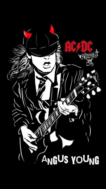 Angus young AC/DC Art