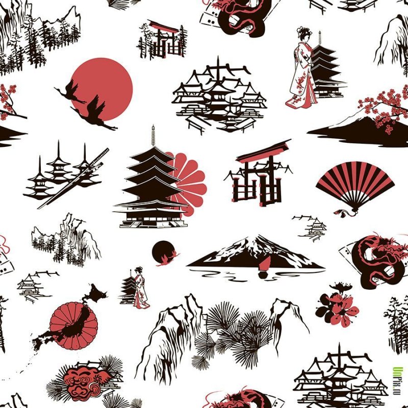 Орнамент в японском стиле