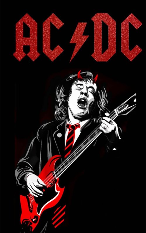 AC DC Angus young молодой