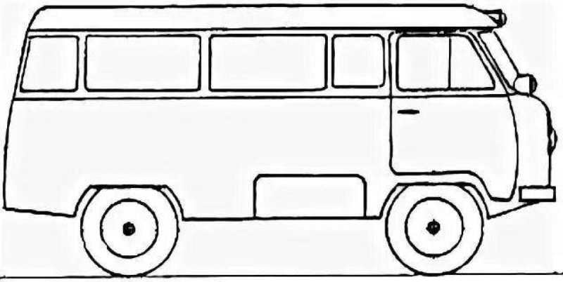 УАЗ 452 Blueprint