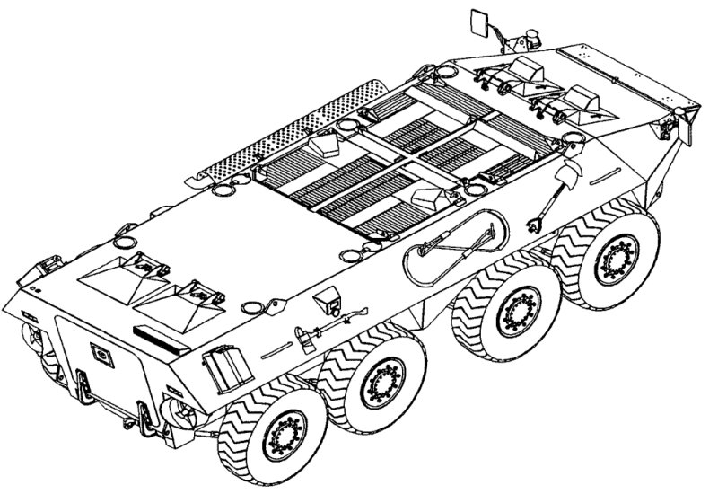 БТР 80 рисунок