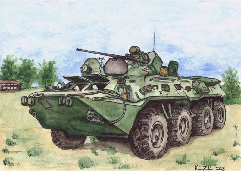 БТР 80 рисунок
