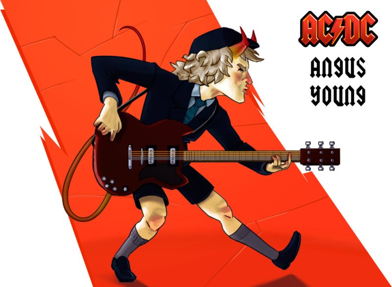 Гитарист AC DC Ангус