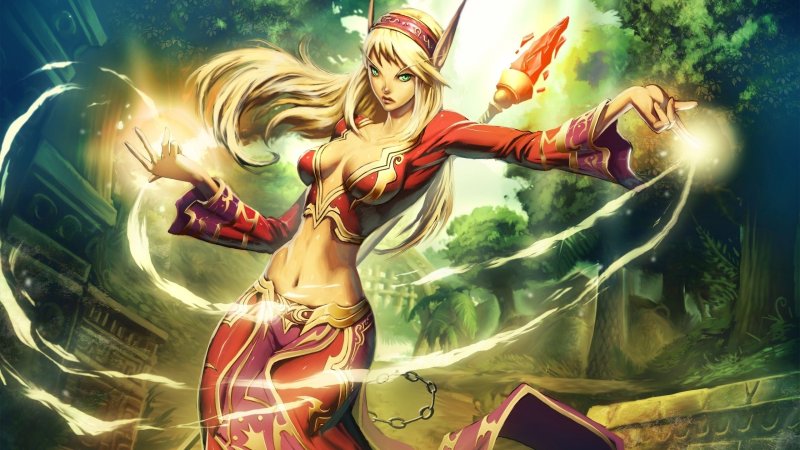 World of Warcraft эльфийка крови