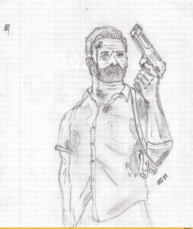 Макс Пейн рисунок