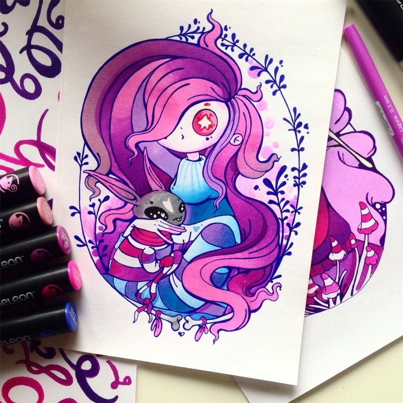 Рисунки для срисовки в скетчбук